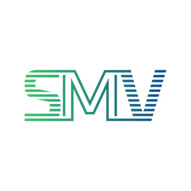 Modern SMV Logo Tasarımı. SMV Minimalist, Profesyonel ve İş Kimliği için Çok Yönlü Markalaştırma Simgesi