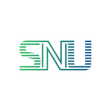 Modern SNU Logo Tasarımı. SNU Minimalist, Profesyonel ve Çok Yönlü İşletme Kimliği Simgesi