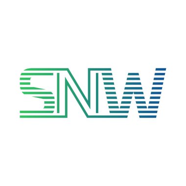 Modern SNW Logo Tasarımı. SNW Minimalist, Profesyonel ve Çok Yönlü İşletme Kimliği Simgesi