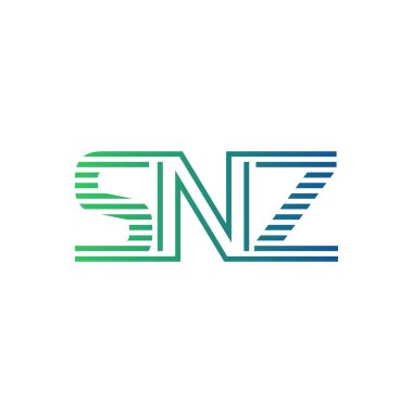Modern SNZ Logo Tasarımı. İş Kimliği için SNZ Minimalist, Profesyonel ve Çok Yönlü Markalaştırma Simgesi
