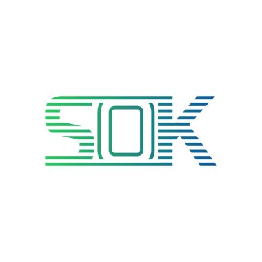 Modern SOK Logo Tasarımı. SOK Minimalist, Profesyonel ve İş Kimliği için Çok Yönlü Markalaştırma Simgesi