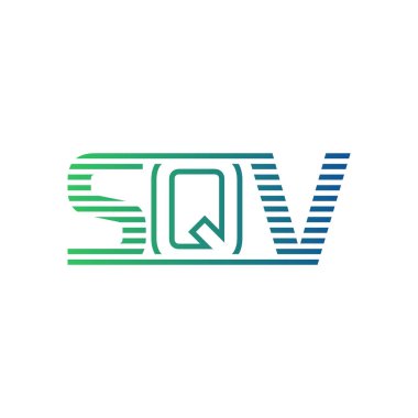 Modern SQV Logo Tasarımı. Harf SQV İş Kimliği Minimalist, Profesyonel ve Çok Yönlü Markalaştırma Simgesi
