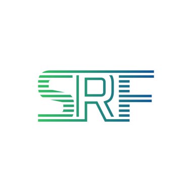 Modern SRF Logo Tasarımı. İş Kimliği için SRF Minimalist, Profesyonel ve Çok Yönlü Markalaştırma Simgesi