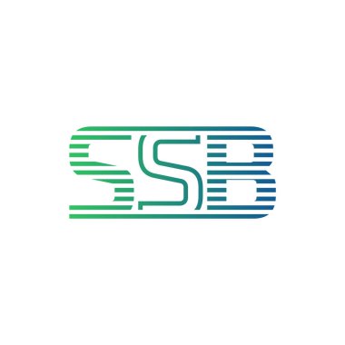 Modern SSB Logo Tasarımı. SSB Minimalist, Profesyonel ve İş Kimliği için Çok Yönlü Markalaştırma Simgesi