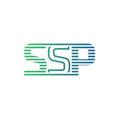 Modern SSP Logo Tasarımı. SSP Minimalist, Profesyonel ve İş Kimliği için Çok Yönlü Markalaştırma Simgesi