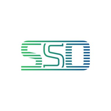 Modern SSO Logo Tasarımı. SSO Minimalist, Profesyonel ve İş Kimliği için Çok Yönlü Markalaştırma Simgesi