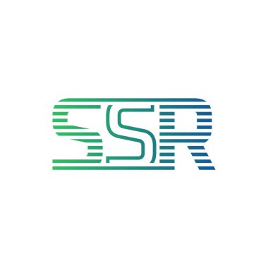 Modern SSR Logo Tasarımı. SSR Minimalist, Profesyonel ve İş Kimliği için Çok Yönlü Markalaştırma Simgesi