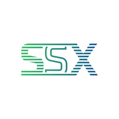 Modern SSX Logo Tasarımı. SSX Minimalist, Profesyonel ve İş Kimliği için Çok Yönlü Markalaştırma Simgesi
