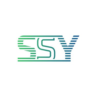 Modern SSY Logo Tasarımı. SSY Minimalist, Profesyonel ve İş Kimliği için Çok Yönlü Markalaştırma Simgesi