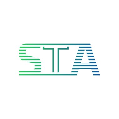 Modern STA Logo Tasarımı. STA Minimalist, Profesyonel ve İş Kimliği için Çok Yönlü Markalaştırma Simgesi