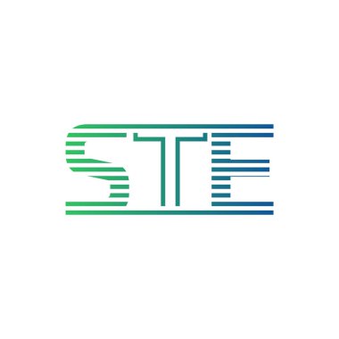 Modern STE Logo Tasarımı. STE Minimalist, Profesyonel ve İş Kimliği için Çok Yönlü Markalaştırma Simgesi