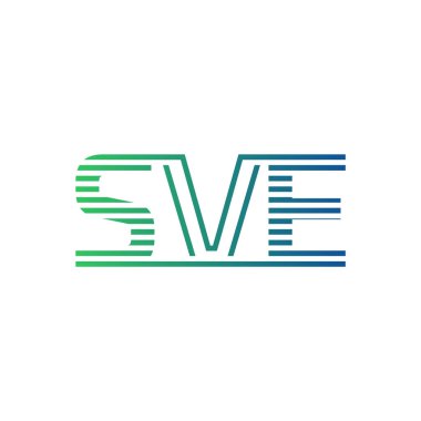 Modern SVE Logo Tasarımı. SVE Minimalist, Profesyonel ve İş Kimliği için Çok Yönlü Markalaştırma Simgesi