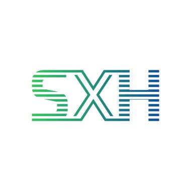 Modern SXH Logo Tasarımı. SXH Minimalist, Profesyonel ve Çok Yönlü İşletme Kimliği Simgesi