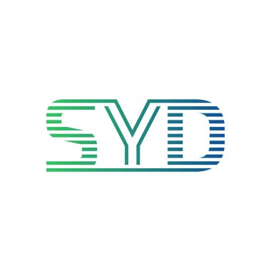 Modern SYD Logo Tasarımı. SYD Minimalist, Profesyonel ve İş Kimliği için Çok Yönlü Markalaştırma Simgesi