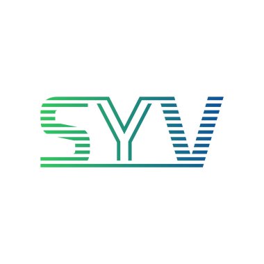 Modern SYV Logo Tasarımı. SYV Minimalist, Profesyonel ve İş Kimliği için Çok Yönlü Markalaştırma Simgesi