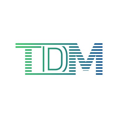 Modern TDM Logo Tasarımı. İş Kimliği için TDM Minimalist, Profesyonel ve Çok Yönlü Markalaştırma Simgesi