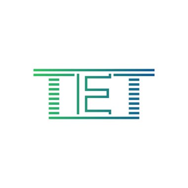 Modern TET Logo Tasarımı. TET Harfi Minimalist, Profesyonel ve İş Kimliği için Çok Yönlü Markalaştırma Simgesi