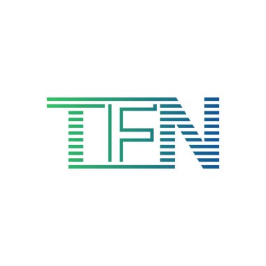 Modern TFN Logo Tasarımı. İş Kimliği için TFN Minimalist, Profesyonel ve Çok Yönlü Markalaştırma Simgesi