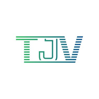 Modern TJV Logo Tasarımı. TJV 'nin Minimalist, Profesyonel ve Çok Yönlü İşletme Kimliği Simgesi