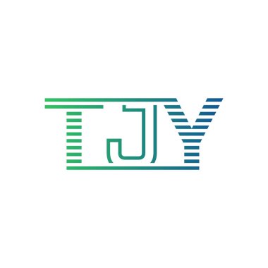 Modern TJY Logo Tasarımı. İş Kimliği için TJY Minimalist, Profesyonel ve Çok Yönlü Markalaştırma Simgesi