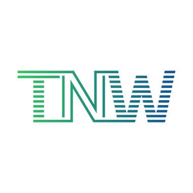 Modern TNW Logo Tasarımı. İş Kimliği için TNW Minimalist, Profesyonel ve Çok Yönlü Markalaştırma Simgesi