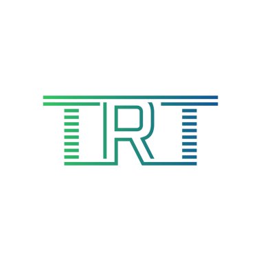 Modern TRT Logo Tasarımı. TRT Minimalist, Profesyonel ve İş Kimliği için Çok Yönlü Markalaştırma Simgesi