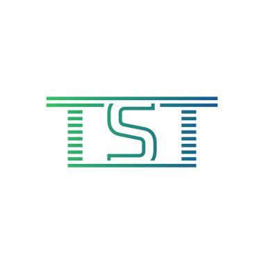 Modern TST Logo Tasarımı. İş Kimliği için TST Minimalist, Profesyonel ve Çok Yönlü Markalaştırma Simgesi