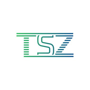 Modern TSZ Logo Tasarımı. İş Kimliği için TSZ Minimalist, Profesyonel ve Çok Yönlü Markalaştırma Simgesi