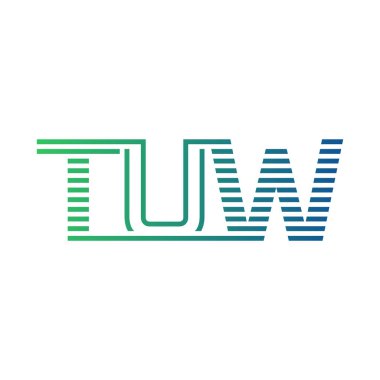 Modern TUW Logo Tasarımı. Harf TUW İş Kimliği Minimalist, Profesyonel ve Çok Yönlü Markalaştırma Simgesi