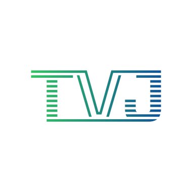 Modern TVJ Logo Tasarımı. TVJ Minimalist, Profesyonel ve İş Kimliği için Çok Yönlü Markalaştırma Simgesi