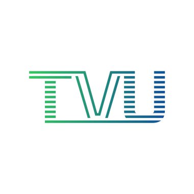 Modern TVU Logo Tasarımı. Harf TVU İş Kimliği Minimalist, Profesyonel ve Çok Yönlü Markalaştırma Simgesi