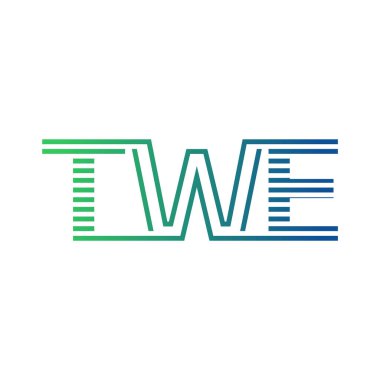 Modern TWE Logo Tasarımı. TWE Minimalist, Profesyonel ve İş Kimliği için Çok Yönlü Markalaştırma Simgesi