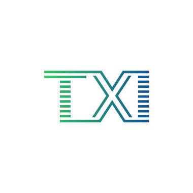 Modern TXI Logo Tasarımı. TXI Minimalist, Profesyonel ve İşletme Kimliği için Çok Yönlü Markalaştırma Simgesi