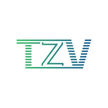 Modern TZV Logo Tasarımı. TZV 'nin Minimalist, Profesyonel ve İşletme Kimliği İçin Çok Yönlü Markalaşma Simgesi