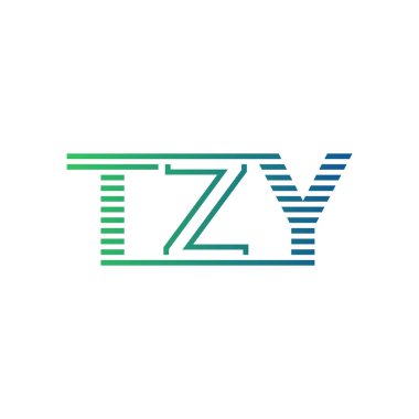 Modern TZY Logo Tasarımı. İş Kimliği için TZY Minimalist, Profesyonel ve Çok Yönlü Markalaştırma Simgesi