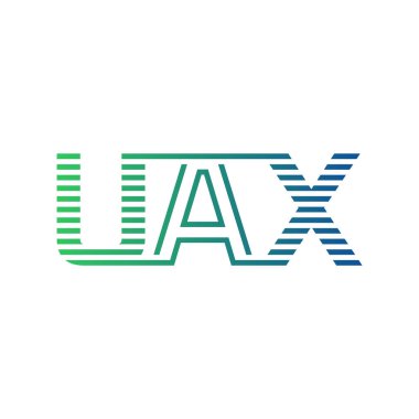Modern UAX Logo Tasarımı. İş Kimliği için UAX Minimalist, Profesyonel ve Çok Yönlü Markalaştırma Simgesi