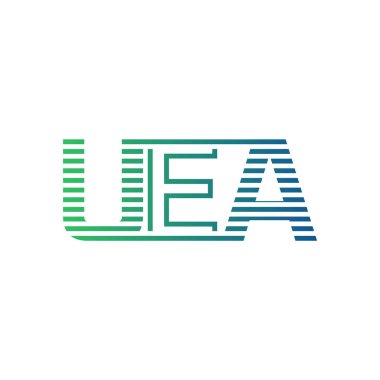 Modern UEA Logo Tasarımı. İş Kimliği için UEA Minimalist, Profesyonel ve Çok Yönlü Markalaştırma Simgesi
