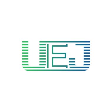 Modern UEJ Logo Tasarımı. İş Kimliği için UEJ Minimalist, Profesyonel ve Çok Yönlü Markalaştırma Simgesi