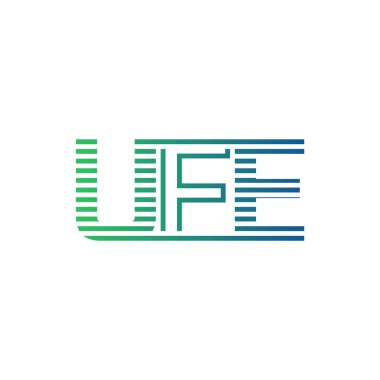 Modern UFE Logo Tasarımı. İş Kimliği için UFE Minimalist, Profesyonel ve Çok Yönlü Markalaştırma Simgesi