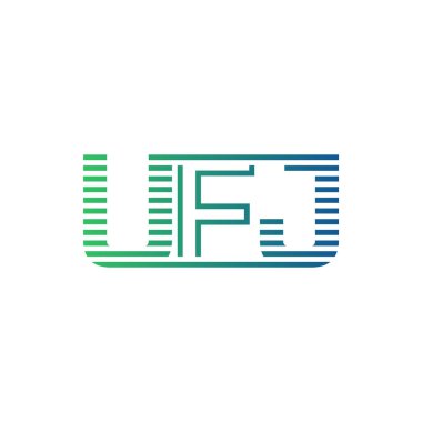 Modern UFJ Logo Tasarımı. İş Kimliği için UFJ Minimalist, Profesyonel ve Çok Yönlü Markalaştırma Simgesi