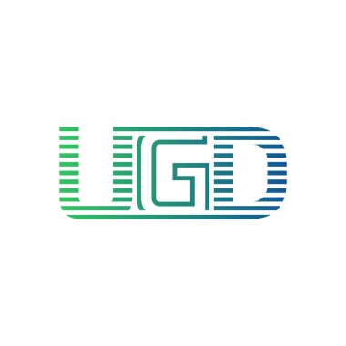 Modern UGD Logo Tasarımı. İş Kimliği için UGD Minimalist, Profesyonel ve Çok Yönlü Markalaştırma Simgesi