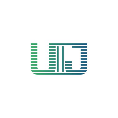 Modern UIJ Logo Tasarımı. İş Kimliği için UIJ Minimalist, Profesyonel ve Çok Yönlü Markalaştırma Simgesi