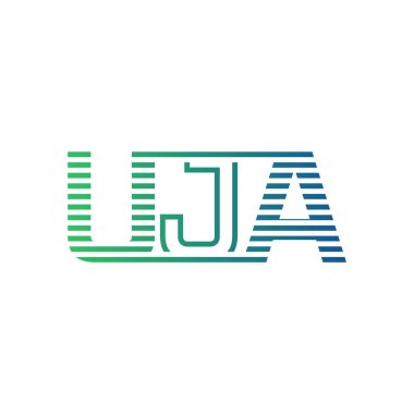 Modern UJA Logo Tasarımı. İş Kimliği için UJA Minimalist, Profesyonel ve Çok Yönlü Markalaştırma Simgesi