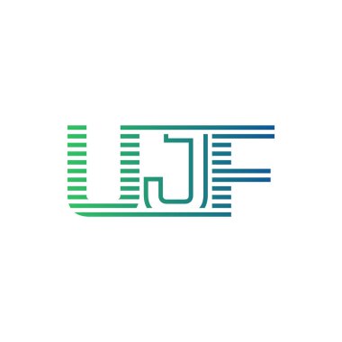 Modern UJF Logo Tasarımı. İş Kimliği için UJF Minimalist, Profesyonel ve Çok Yönlü Markalaştırma Simgesi