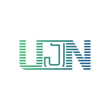 Modern UJN Logo Tasarımı. İş Kimliği için UJN Minimalist, Profesyonel ve Çok Yönlü Markalaştırma Simgesi