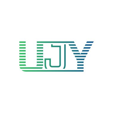Modern UJY Logo Tasarımı. İş Kimliği için UJY Minimalist, Profesyonel ve Çok Yönlü Markalaştırma Simgesi