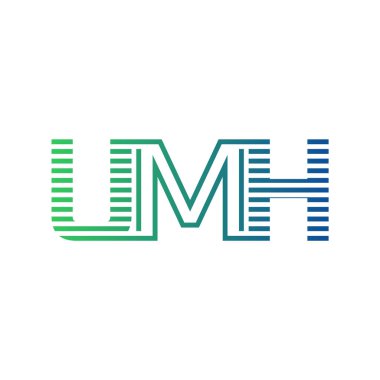 Modern UMH Logo Tasarımı. İş Kimliği için UMH Minimalist, Profesyonel ve Çok Yönlü Markalaştırma Simgesi