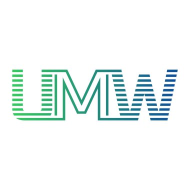 Modern UMW Logo Tasarımı. İş Kimliği için UMW Minimalist, Profesyonel ve Çok Yönlü Markalaştırma Simgesi