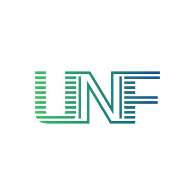 Modern UNF Logo Tasarımı. UNF Minimalist, Profesyonel ve Çok Yönlü İşletme Kimliği Simgesi