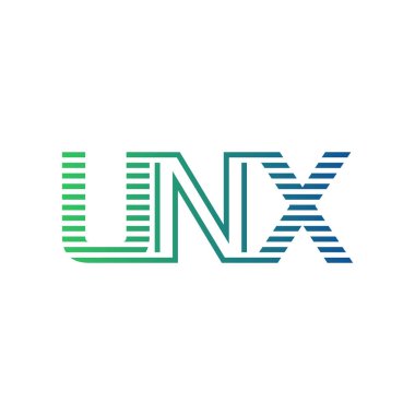 Modern UNX Logo Tasarımı. UNX Minimalist, Profesyonel ve İşletme Kimliği İçin Çok Yönlü Markalaştırma Simgesi